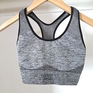 Pink by V.S | Grey & black spots bra